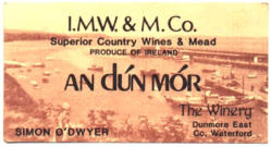 One of Simon's calling cards, using an old photo of Dunmore, with (I think) Dave Harris in the background sitting on the wall 