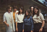 I recognise Angela Malone (2nd from left) and Mairead Butler (right). Who are the other Candlelight girls?